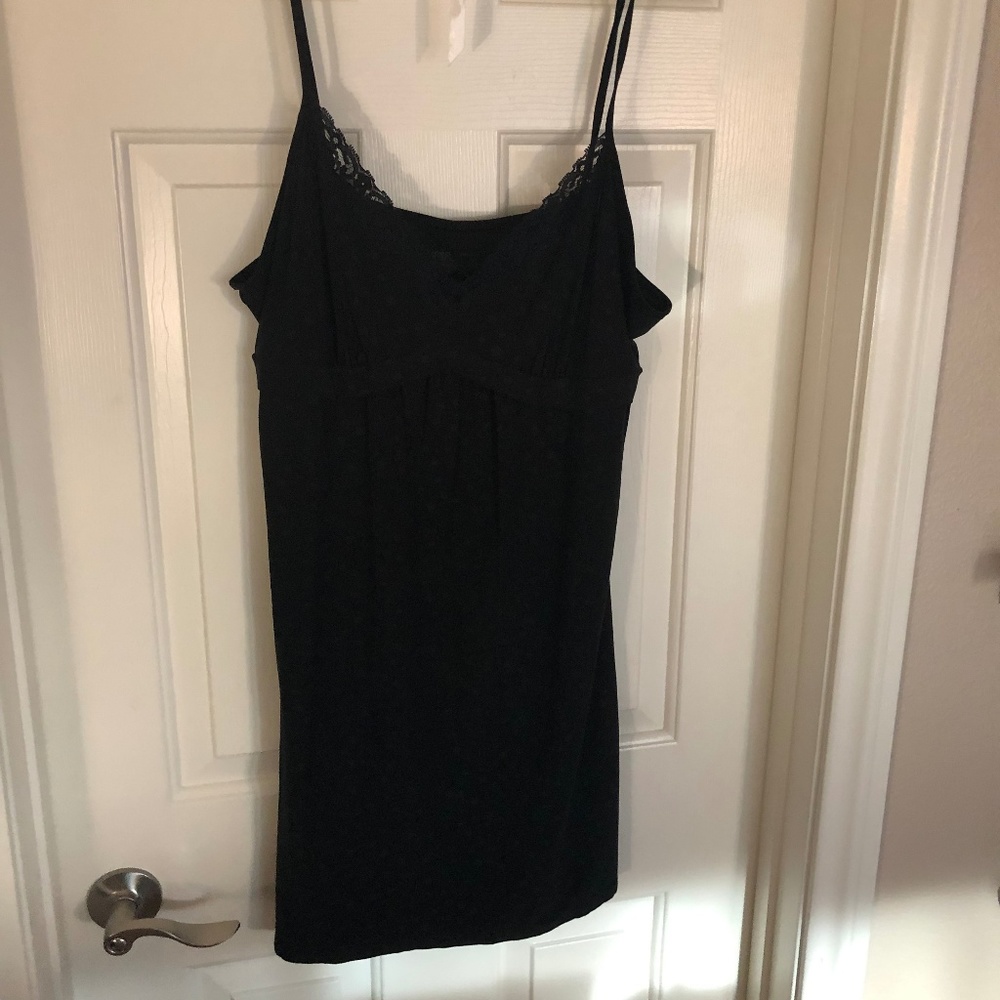 Black Slip Nightgown